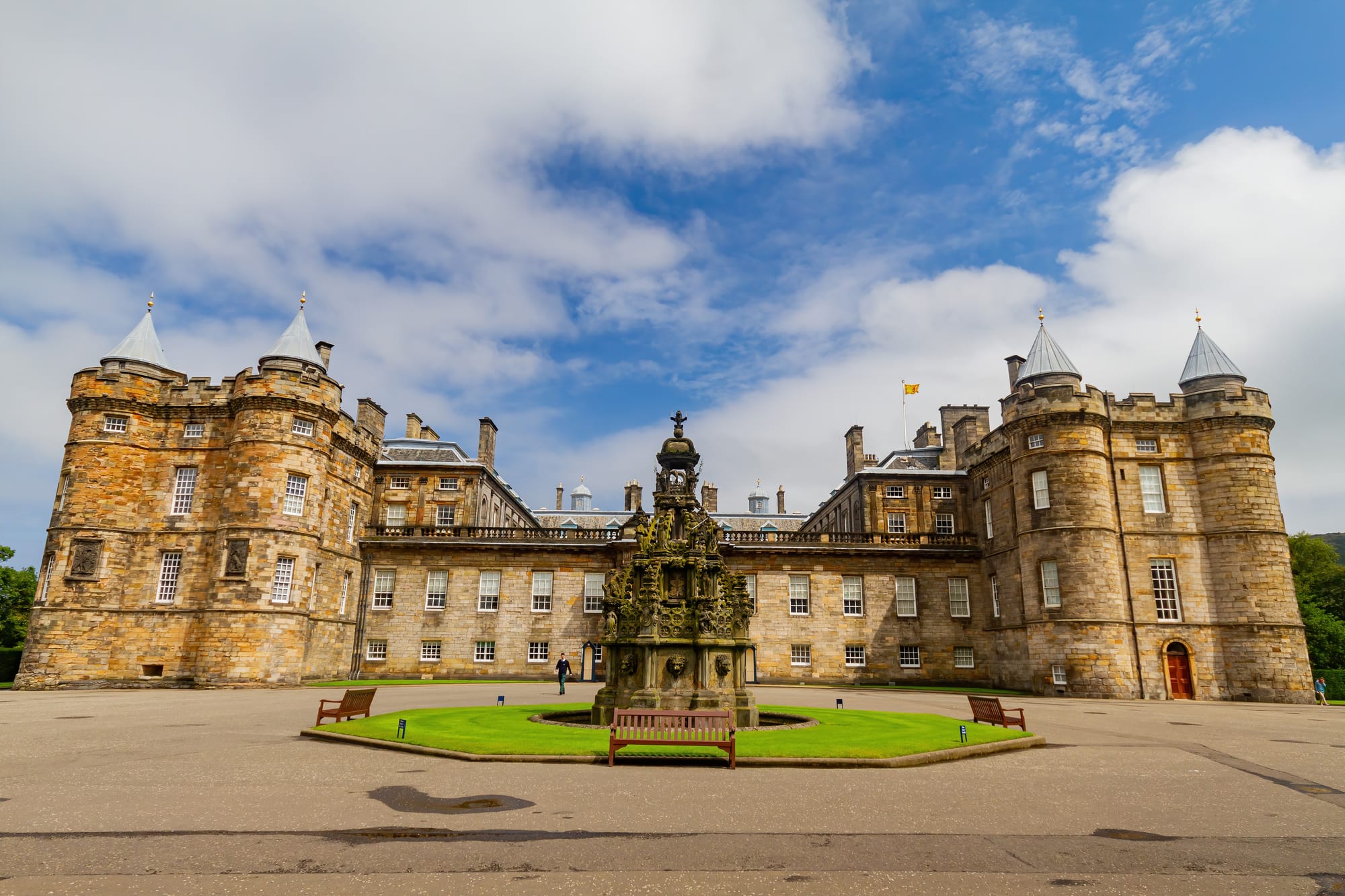 Holyrood Palace in Edinburgh.