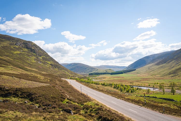Cycling from Dundee to Braemar